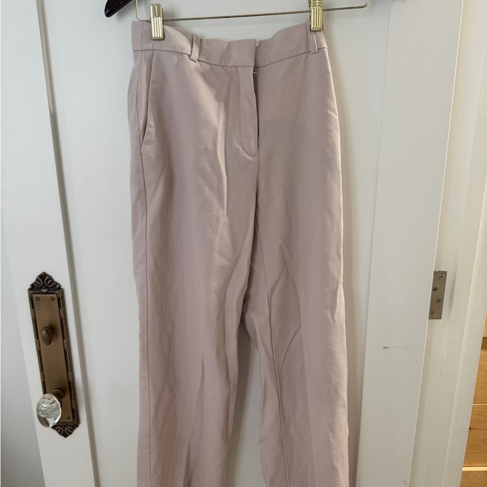 Babaton Tan Tailored High-Rise Trousers